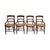 A set of 4 Victorian style ladder back side chairs made of mahogany with hand caned seat and backrests. Each chair...