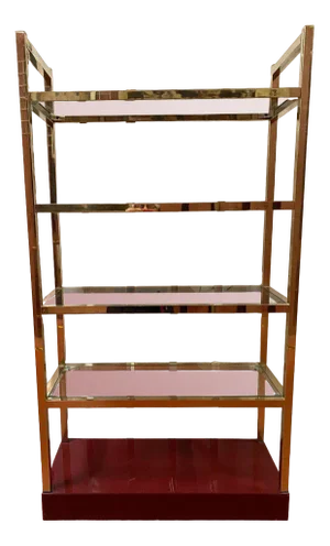 Vintage Shelves in Brass, 1970