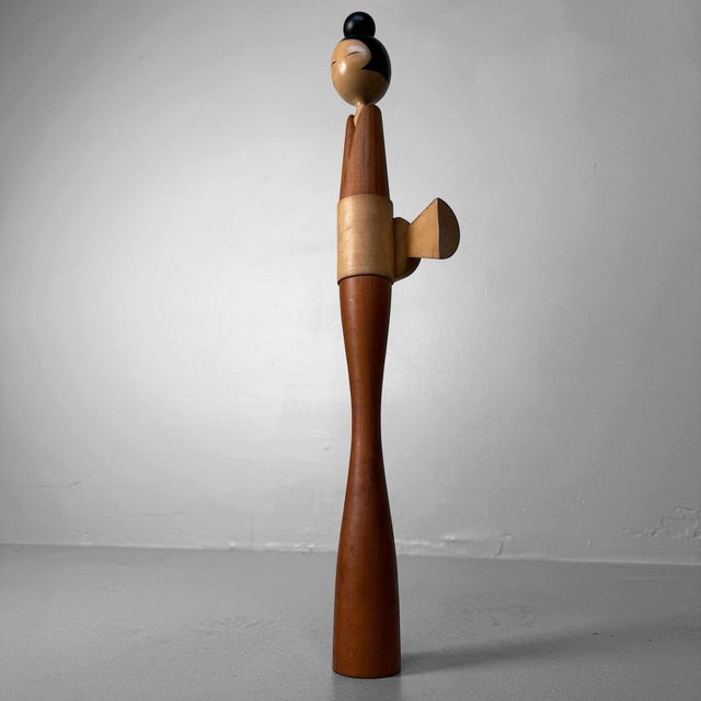 Vintage Japanese Kokeshi by Shōzan Shidō, 1970s For Sale - Image 6 of 10