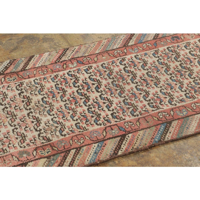 Traditional Antique Kurdish Distressed Extra-Long Runner With Tribal Motifs - Rug & Kilim For Sale - Image 3 of 7