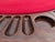 Brown Vintage 54" Octagonal Poker & Chess Game Table With Vibrant Red Felt For Sale - Image 8 of 18