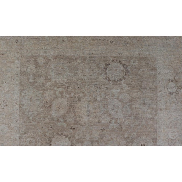 Early 21st Century Modern Tabriz Rug by Keivan Woven Arts in Warm Taupe and Soft Cream 5'3 X 7'10 For Sale - Image 5 of 13
