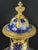 Cobalt Blue Porcelain Vase with Gilt Figural Reserve in the style of Sèvres, Befos For Sale - Image 4 of 18