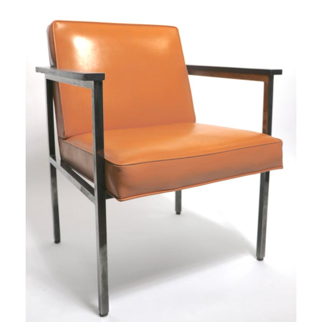 Mid-Century Modern Mid Century Paddle Arm Chair After Nelson For Sale - Image 3 of 13