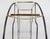 1970s Hollywood Regency Sculptural Circular Étagère in Blackened Steel, Gold-Plated Metal and Glass, 1970s For Sale - Image 5 of 8