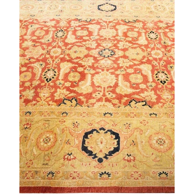 Solo Rugs Mogul, One-of-a-Kind Hand-Knotted Area Rug in Orange, 6' 3" x 9' 1" For Sale - Image 4 of 8