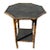 1900 - 1909 Restored Aesthetic Movement Tiger Bamboo Octagon Side Table W/ Embossed Top For Sale - Image 5 of 7