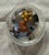 Vintage Silver & Frosted Glass Salt & Pepper Cellar Set With Gold Crown Finials & Spoons - 4 pcs For Sale In Los Angeles - Image 6 of 8