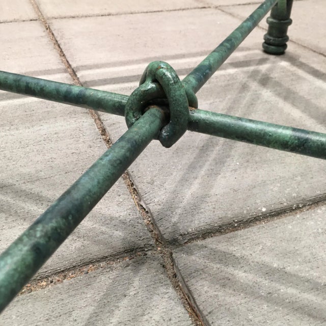 Mid 20th Century Mid-Century Modern Modern Coffee Table in Patinated Bronze Finish After Giacometti For Sale - Image 5 of 13