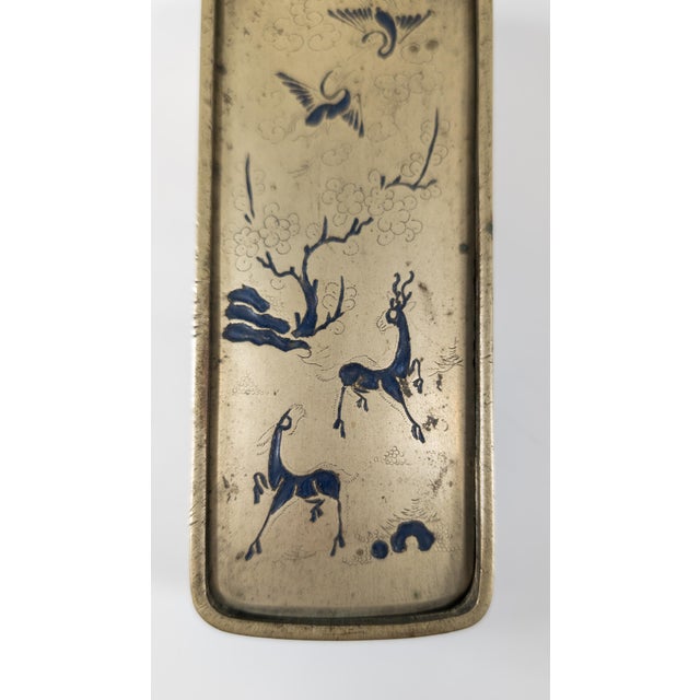 19th Century Chinese Champleve and Paktong Scholar's Writing Box For Sale - Image 4 of 12