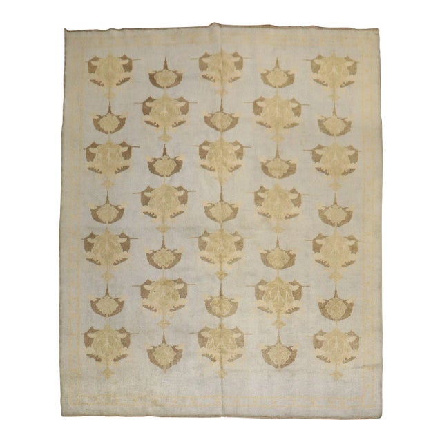 Early 21st Century Arts Crafts Inspired Turkish Rug - 8' x 9'8" For Sale