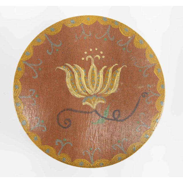 We are offering this great little reproduction painted box. This box with vibrant soft palette is painted in a...