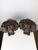 A magnificent pair of antique Italian hand-carved wooden lions. Rich in character and craftsmanship, these impressive...
