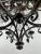 Late 20th Century French Art Nouveau Style Metal & Crystal 6 Light Scroll Chandelier For Sale In New York - Image 6 of 11