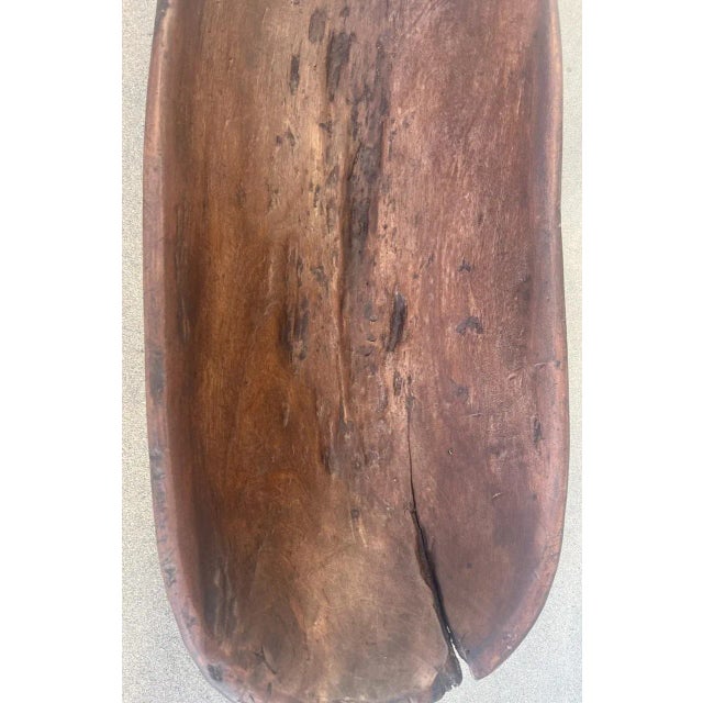 Early 19thc Hand Carved Douhg Bowl For Sale - Image 9 of 9