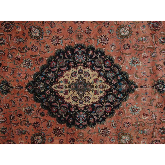 1970s 1970s Persian Silk Qum Rug - 9'9"x 1210' For Sale - Image 5 of 7