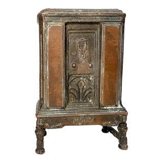 Antique Arcade Bronze Cast Iron Majestic Radio Still Bank 1930 Grigsby-Grunow For Sale