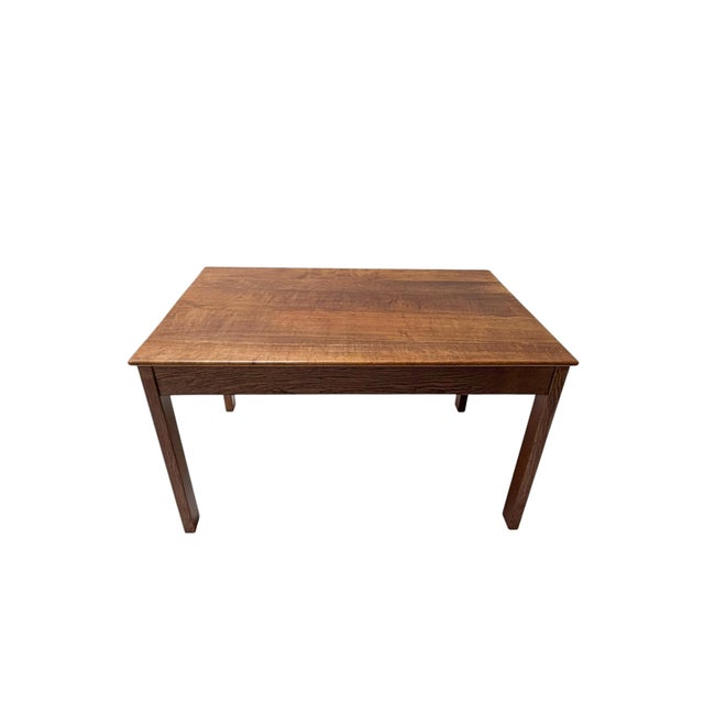 Dutch Art Deco Dining Table in Oak by J.A. Muntendam, Oak, 1920s For Sale - Image 3 of 6