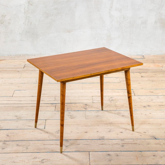Wood Wooden Table attributed to Gio Ponti for Cassina, 1950s For Sale - Image 7 of 7