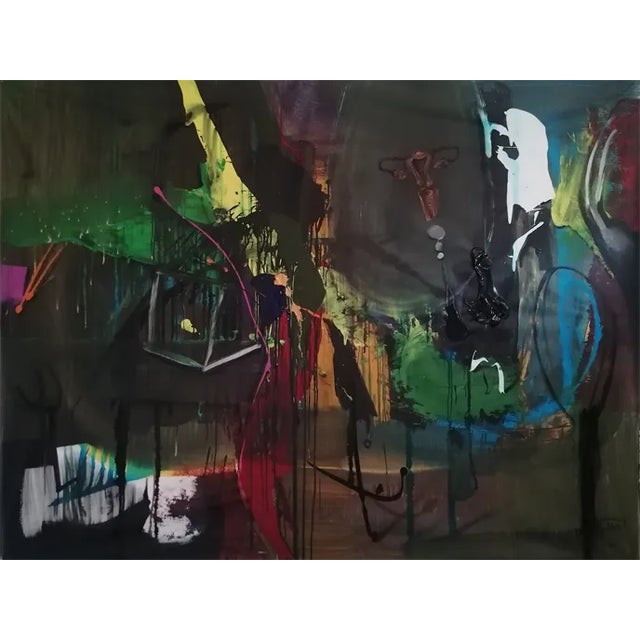 Stefano Mazzolini, Urepen, 2023, Mixed Media on Canvas For Sale