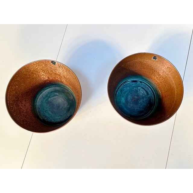 Metal Mid-Century Copper Plant Pots, Germany, 1960s, Set of 2 For Sale - Image 7 of 14