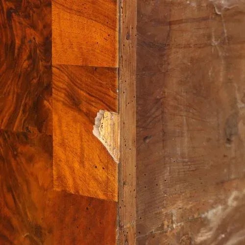 Antique Demi Lune Chest of Drawers in Walnut For Sale - Image 12 of 13