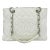Chanel Quilted White Caviar Grand Shopper Tote For Sale
