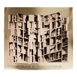 Louise Nevelson-At Pace Columbus (Gold)-1977 Foil Print-SIGNED For Sale