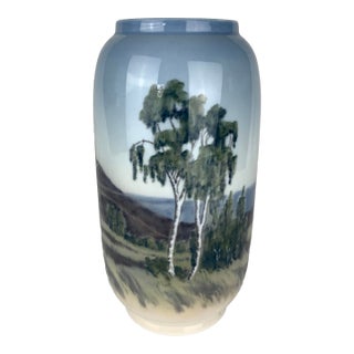Royal Copenhagen Porcelain Art Nouveau Vase For Sale