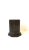 A fluted wood pillar column pedestal box in the Neoclassical style, circa mid-20th century, USA. Piece is a rich dark...