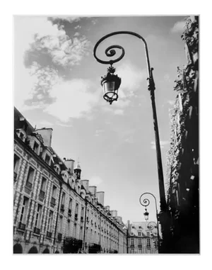 "Le Lampadaire" Black & White Paris Photograph. Limited Edition.