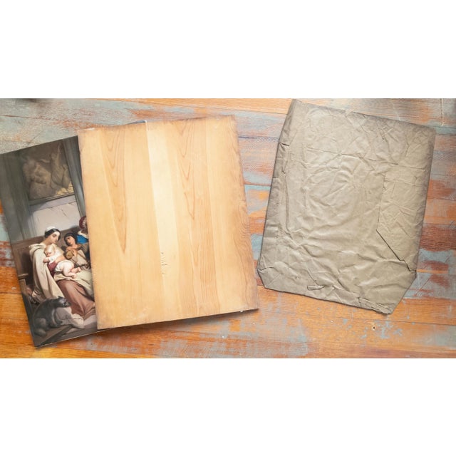 19th Century German Kpm Porcelain Painted Plaque "Monk Feeding the Poor" After Louis Galliat For Sale - Image 12 of 12