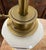 Stiffel Vintage Stiffel Creamy White Ceramic and Brass Plume Buffet or Table Lamps, a Pair For Sale - Image 4 of 12