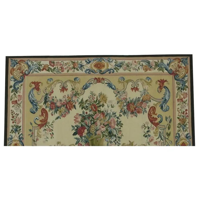 Textile Vintage Floral Tapestry For Sale - Image 7 of 9