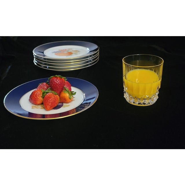 Vintage Bountiful Salad/Fruit Plate Collection by Schumann-Bavaria. Beautiful fruit design with gold trim. Various fruit...