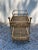 Rustic European 1950s Italian Rattan Bar Cart For Sale - Image 3 of 8