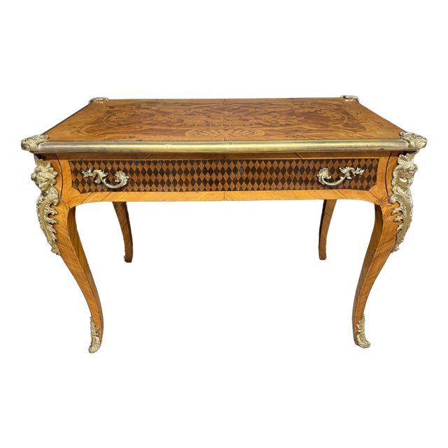 Antique French Marquetry Desk, 1900 For Sale