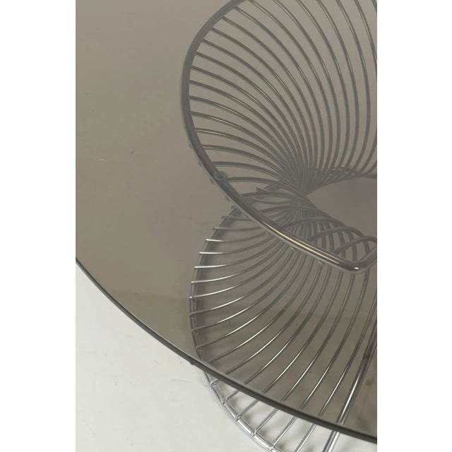 Gray Vintage Wireframe Coffee Table For Sale - Image 8 of 10