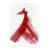 The Red Cloth 153 - Original Expressionist Ink Painting on French Linen Paper by Bettina Mauel For Sale
