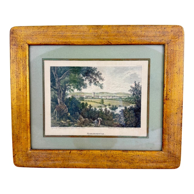 Antique Copper Plate Engraving – “Marlborough” by Greig & Walker After J Britton For Sale