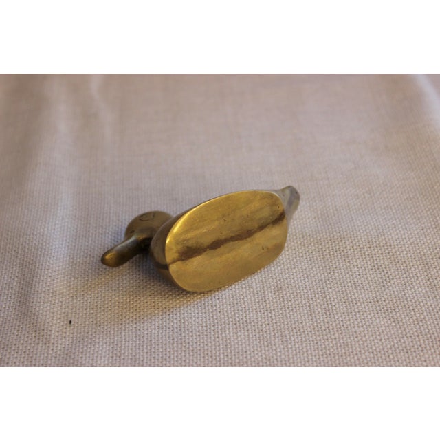 Vintage Brass Duck Figurine / Paperweight For Sale In New York - Image 6 of 6
