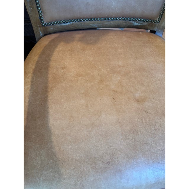 Old Leather Chairs - A Pair For Sale - Image 12 of 12