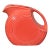 Vintage Fiesta Ware Disc Pitcher in Red Persimmon Glaze by Homer Laughlin For Sale