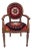 Vintage Wooden Suzani Armchair - Diningroom Chair With Bergere Style For Sale
