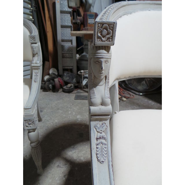 Swedish Gustavian Style 4 Barrel Chairs For Sale - Image 13 of 14