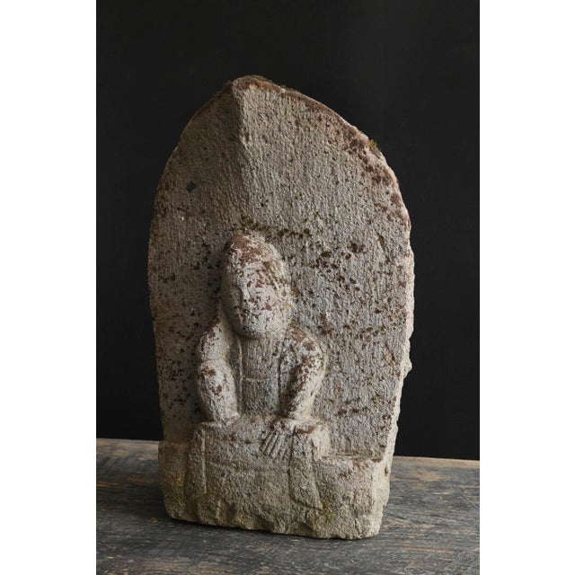 Japanese Antique Kannon Stone Statue/Edo Period/18th to 19th Century For Sale - Image 4 of 15