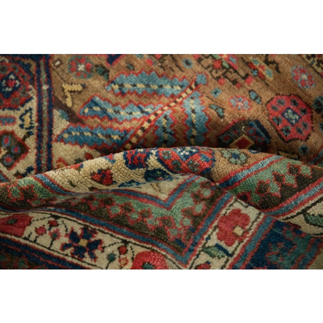 Shabby Chic Antique Serab Carpet - 5'5" x 8'11" For Sale - Image 3 of 14
