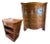 Vintage Century Furniture Mahogany Serpentine Chest & Bedside Cabinet | French Provincial Influence, 2 Pieces For Sale