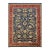 Navy Blue Bijar Persian Style Floral Wool Rug, 8' X 11' For Sale