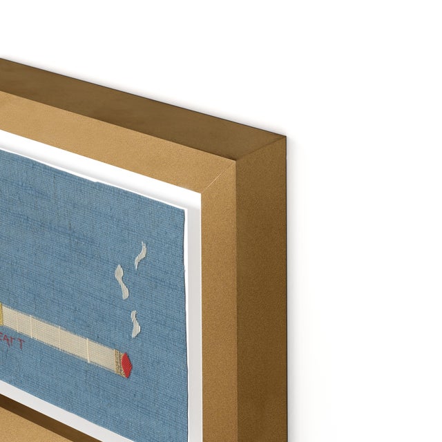 Not Yet Made - Made To Order Lorraine, Sabrina, Mildred, and Ruth Cigarette Pack by Willa Heart in Gold Frame, Set of 4 Mini Art Prints For Sale - Image 5 of 7